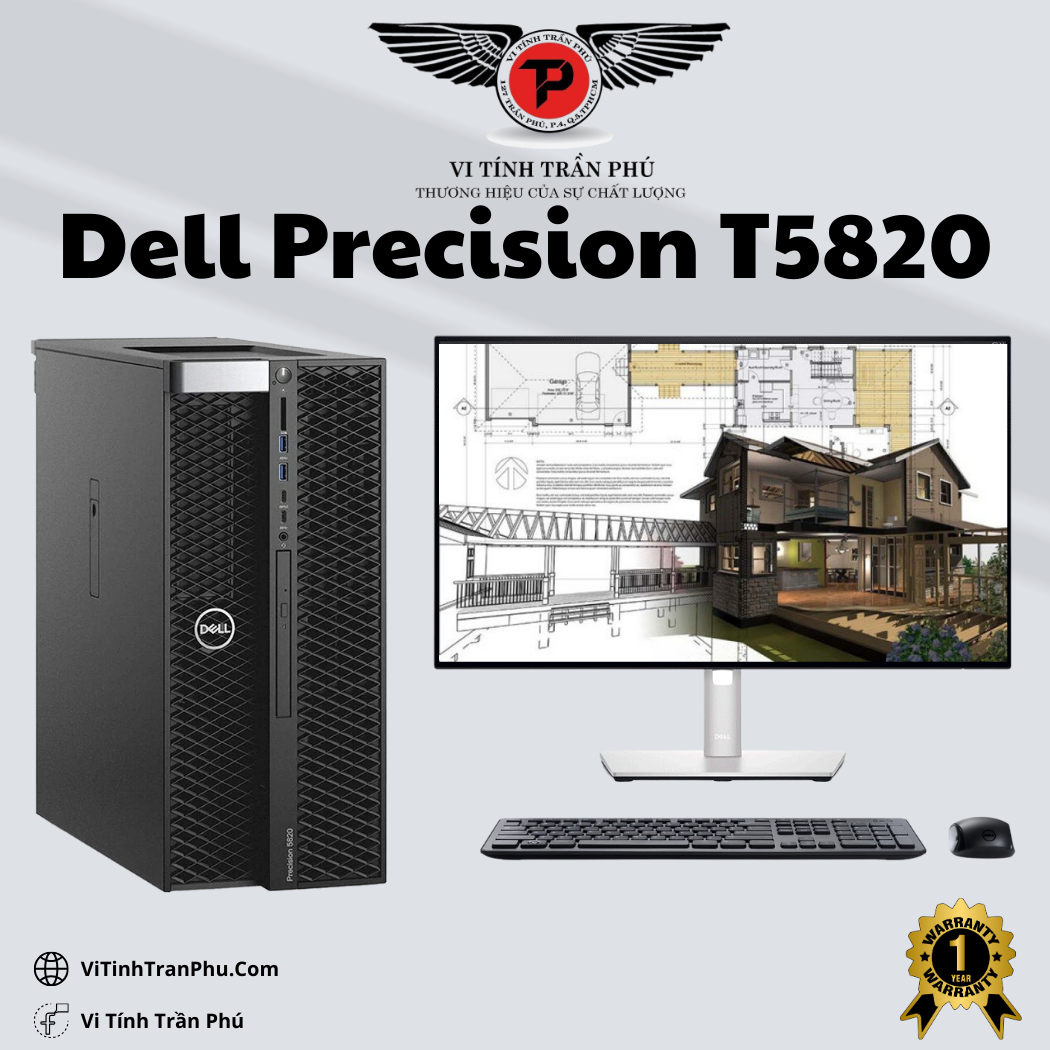 Máy trạm Dell Precision T5820 - Xeon W-2135 - CH3