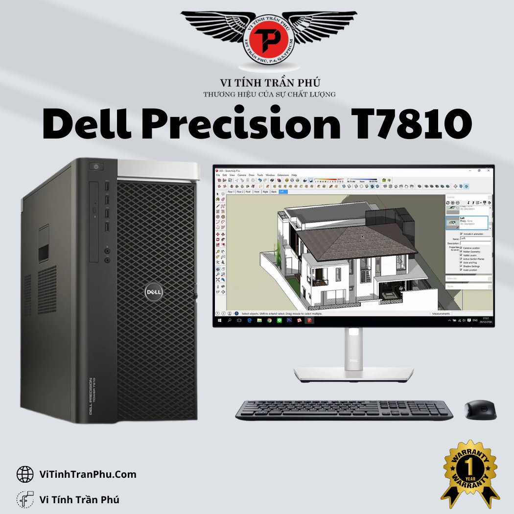 Máy trạm Dell Precision T7810 - Chạy 2 Xeon E5 v4 - CH2