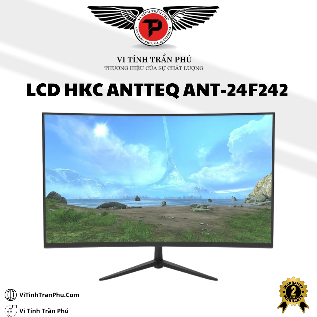 Màn Hình LCD 24 inch HKC ANTTEQ ANT-24F242 (FHD/ 75Hz/ 8Ms/ Cong)