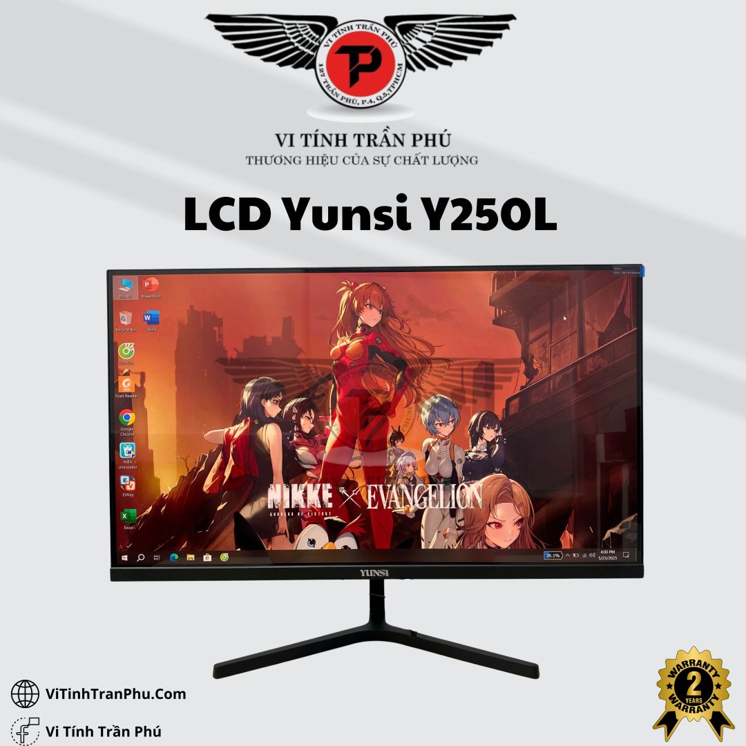 Màn Hình Gaming Yunsi Y250L Phẳng (24.5 inch, FHD, 100Hz, 1ms) 
