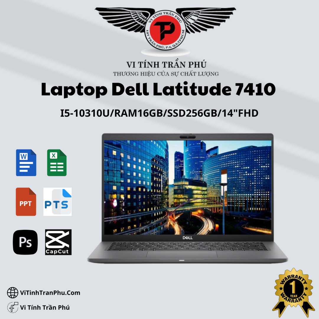 Laptop Dell Latitude 7410 - Intel Core i5-10210U | 16GB | 14 inch Full HD