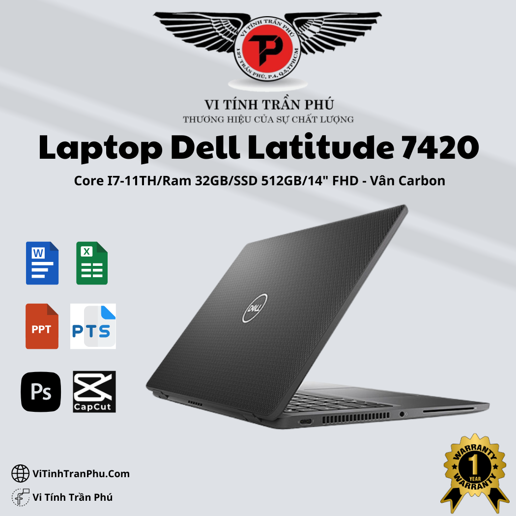 Laptop Dell Latitude 7420 i7 1135G7/ 32GB/ Nvme 512Gb/ 14