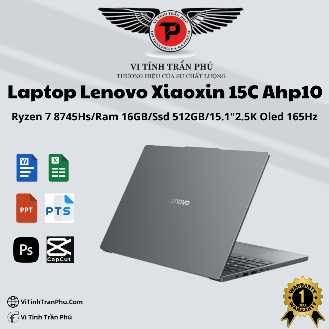 Laptop Lenovo Xiaoxin 15C Ahp10 (Ryzen 7 8745Hs\Ram 16Gb\Ssd 512Gb\15.1