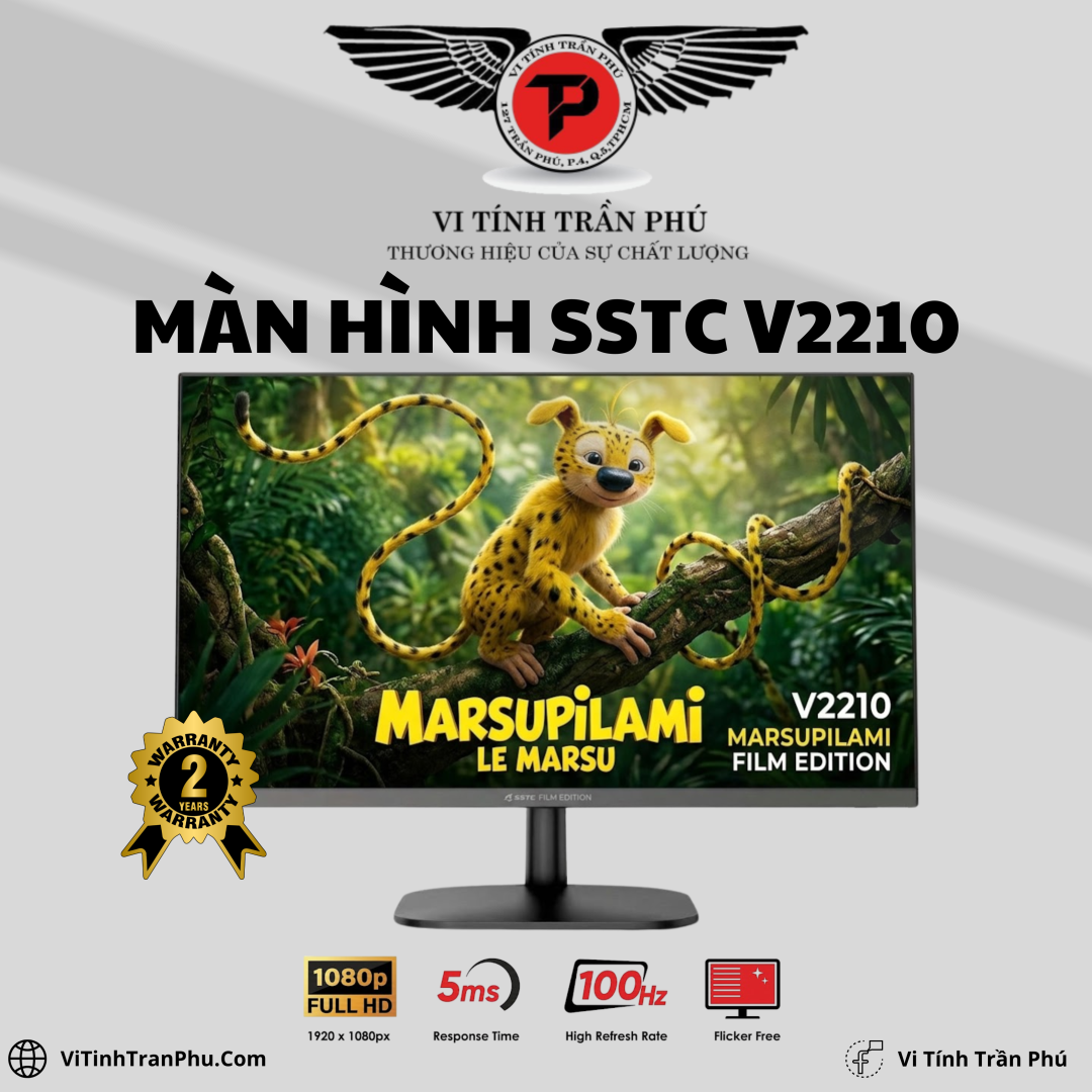 MÀN HÌNH SSTC V2210 (21.45 INCH/ VA/ FHD/ 100Hz/ 5MS/ HDMI)
