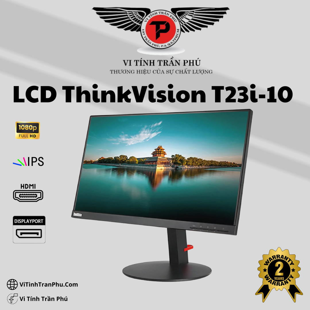 Màn Hình Lenovo ThinkVision T23i-10 23in Full IPS