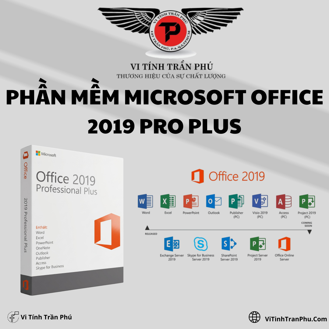 Phần Mềm Microsoft Office Professional Plus 2019 - Vĩnh Viễn