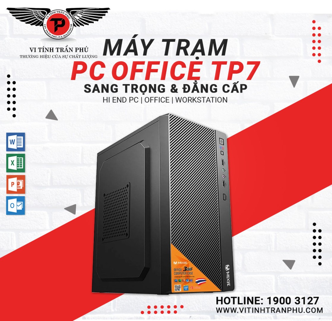 PC Office TP7 - I7 10700/8GB/SSD120GB/500GB/350W