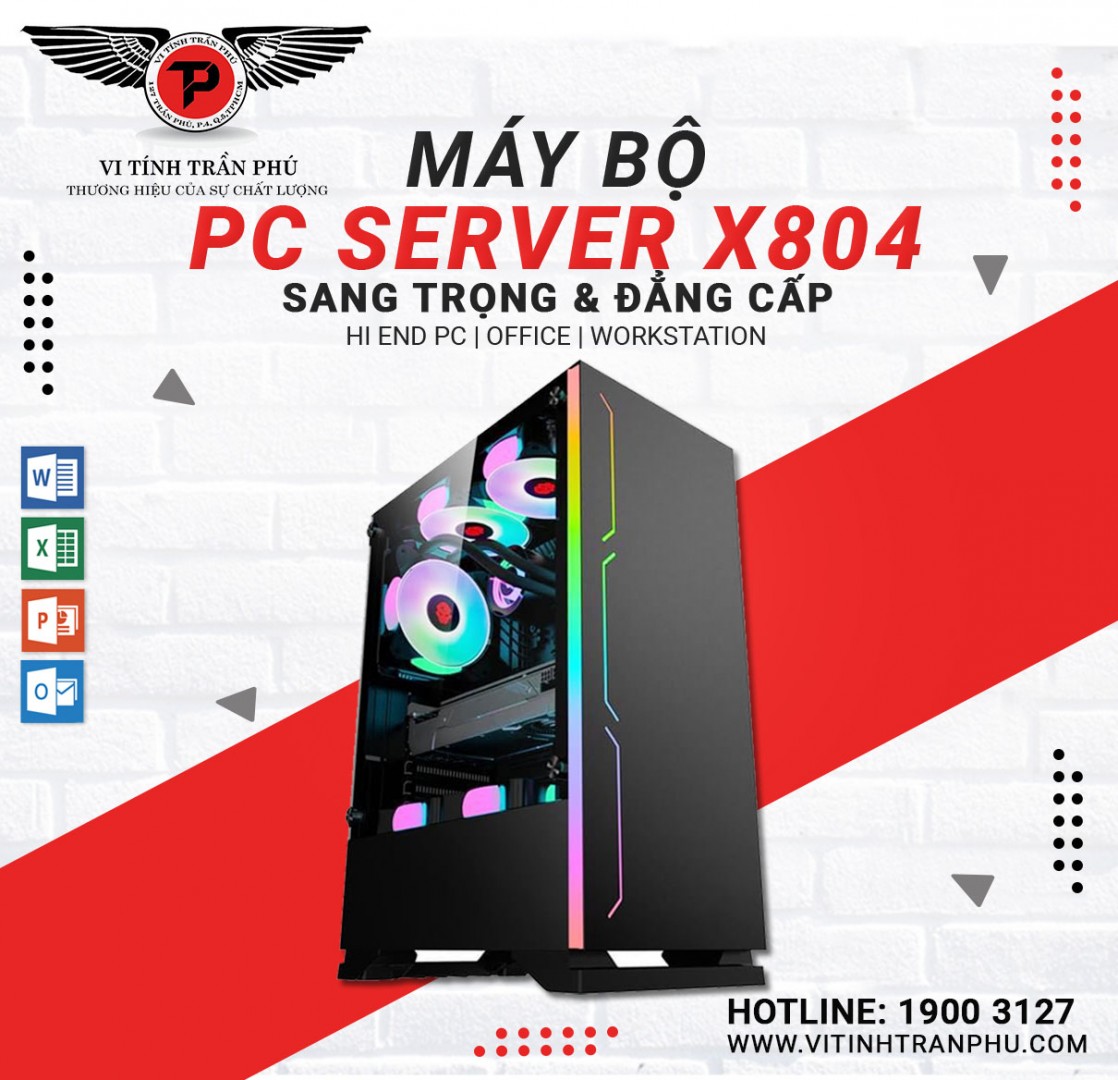 PC Degsin X804 - E5 2683v3/RTX2060 12GB/16G/SSD128GB/X99/600W