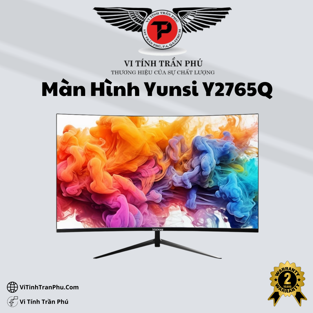 Màn Hình Gaming Yunsi Y2765Q (27 inch, 1K, 165HZ, VA, 1ms, Cong)