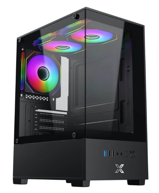 Vỏ Case Xigmatek View 3GF - Black | Kèm sẵn 3 fan RGB