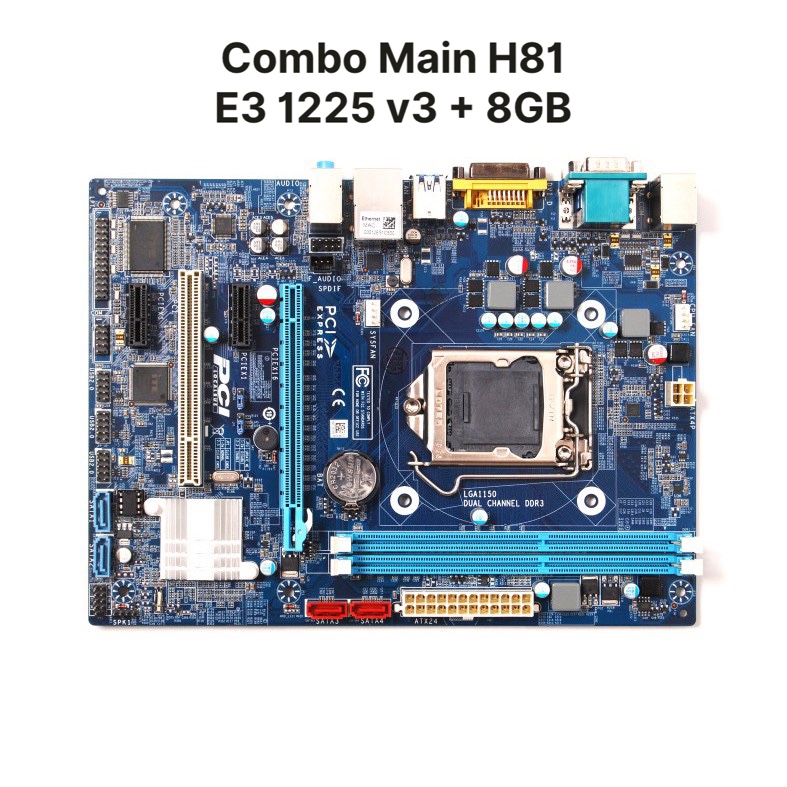 Combo Main H81 + E3 1225 v3 + 8GB Like New ZOTAC/SAMSUNG - BH12T