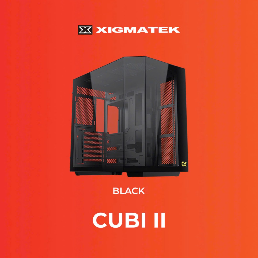 VỎ CASE XIGMATEK CUBI II (NO-FAN) BLACK - FULL E-ATX