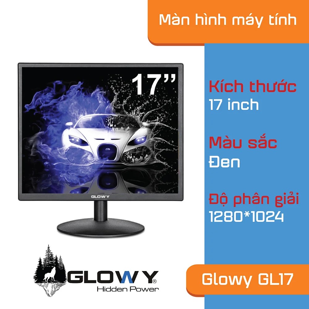 Lcd GLOWY 17″ GL-17 Vuông (Vga+Hdmi)