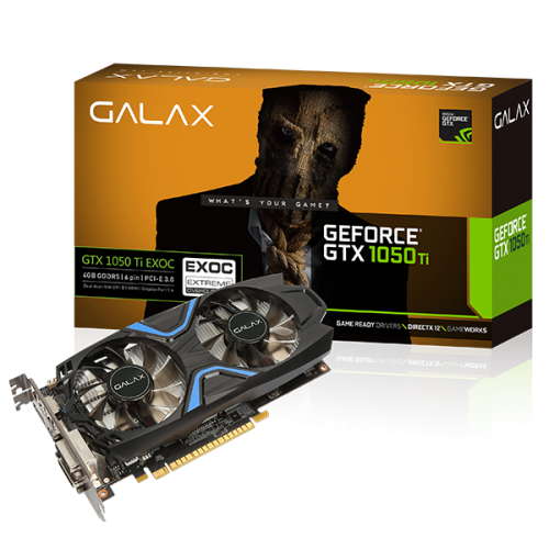 Card Màn Hình GALAX GeForce GTX 1050Ti 4GB GDDR5 EXOC - New Full Box