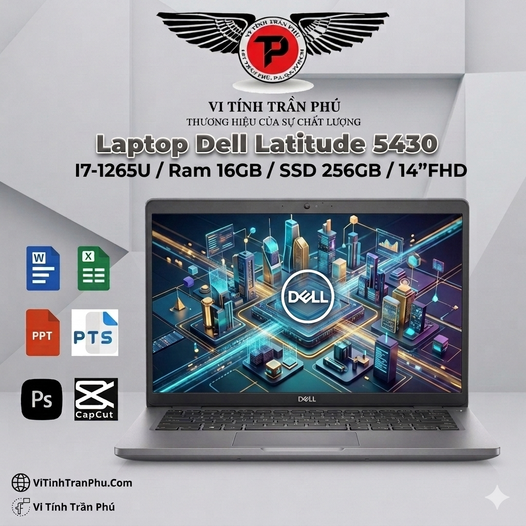 Laptop Dell Latitude 5430 - i7 1265u/ Ram 16GB/ Nvme 256GB/ 14