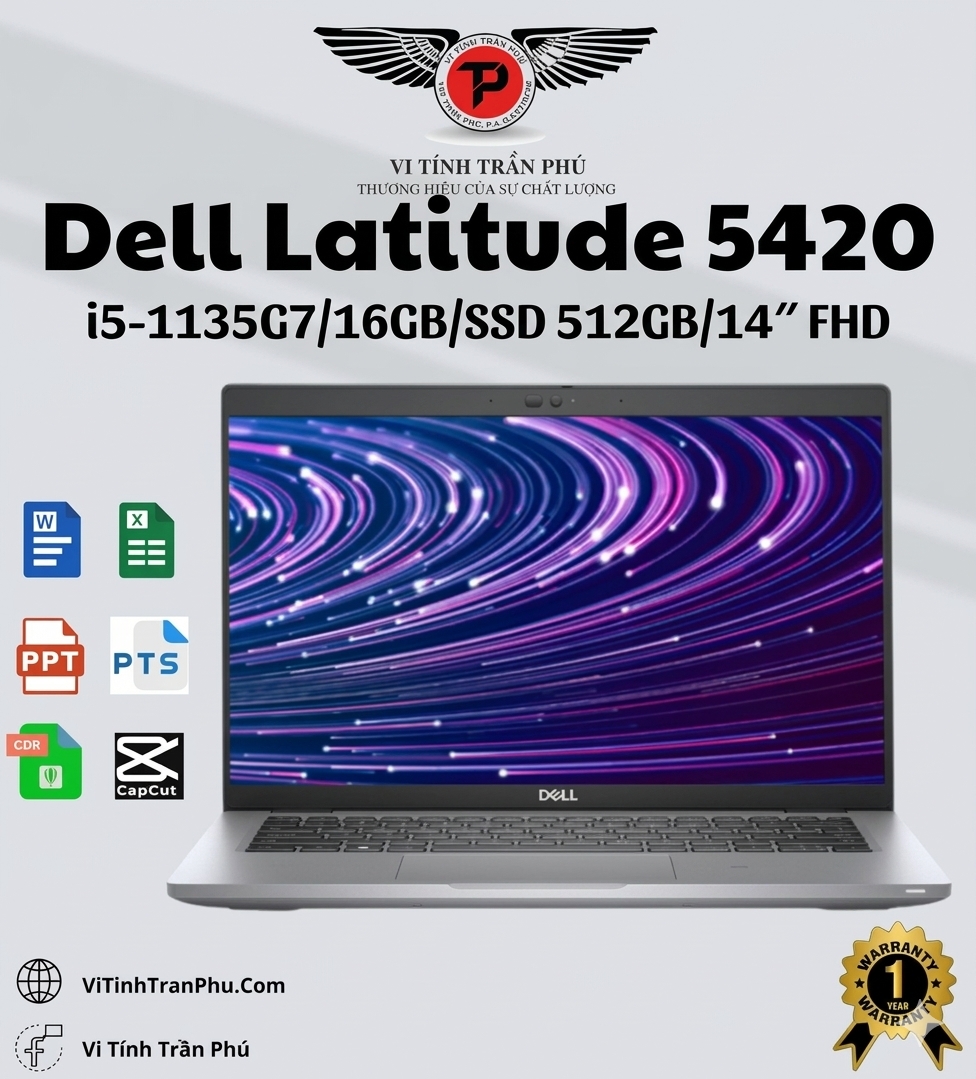 Laptop Dell Latitude 5420 - Intel Core i5-1135G7 | 16GB | Nvme 1TB - 14in FHD