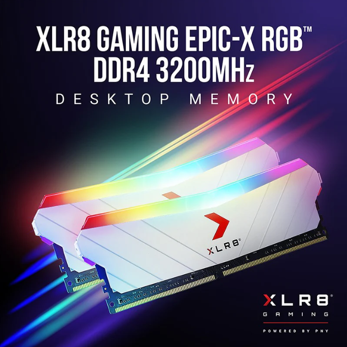 RAM DDR4 PNY 16G/3200 XLR8 Gaming LED RGB New