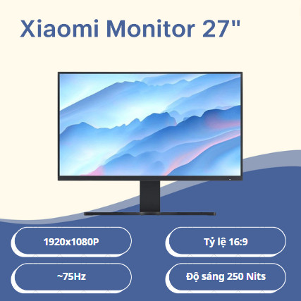 LCD 27 IN XIAOMI REDMI DISPLAY RMMNT27NF(75HZ/FULLHD/IPS) NEW BH24T